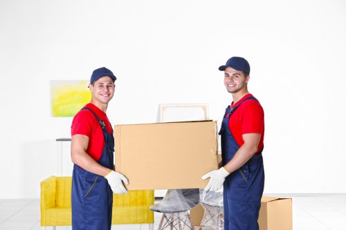 Man and van removals service operating in Ilford residential street