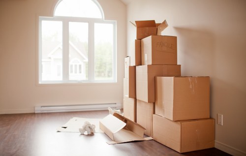 Man and van service transporting household items from a flat