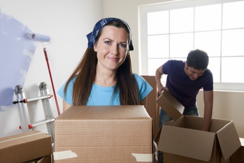 Professional man and van in Ilford handling careful loading and delivery