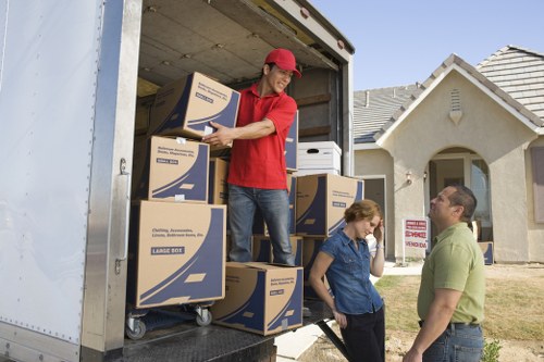 Packing household items for a home move in Ilford