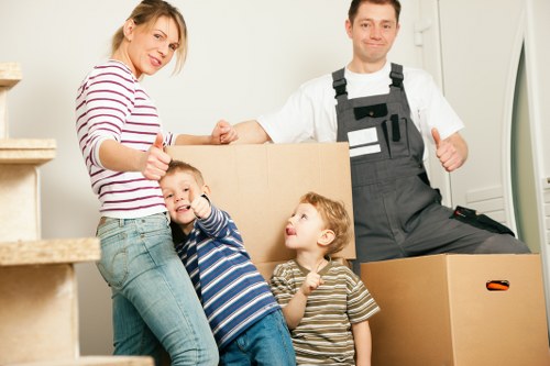 Local removal van service handling a flat move in Ilford