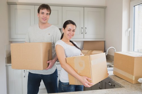 Ilford moving crew managing access and parking for a flat move